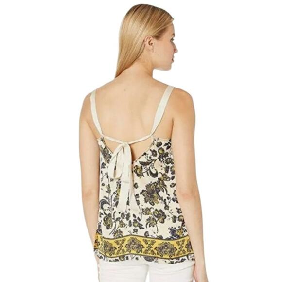 Intimately Free People Womens size XS Floral Tie Strap Casual Beach Romantic Top - Picture 2 of 15